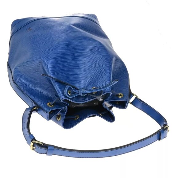 LOUIS VUITTON Noe GM Drawstring Shoulder Bag Epi Leather Blue - Picture 6 of 14